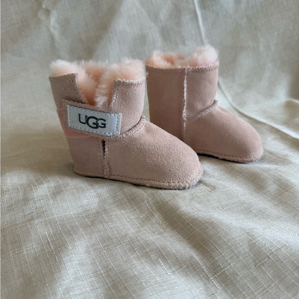 UGG Pink Baby Booties - Newborn Size XS
